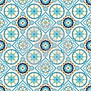 Blue saemless ornament