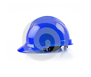 Blue Safety Hard Hat Isolated on a White Background - Generative AI with Transparent PNG Option.