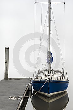 Blue Sailboat