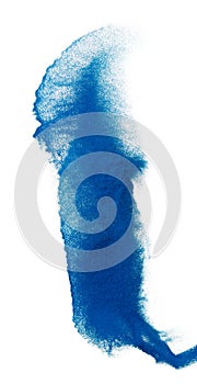 Blue Sand Storm desert with wind blow spin swirl around. Blue sand tornado storm with high wind. Fine Sand circle around, White
