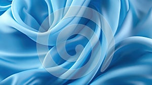 Blue sateen background. Ai generated illustration