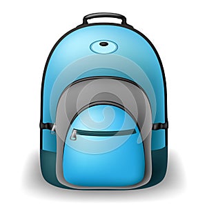 Blue school bag