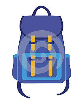 blue school bag equipment