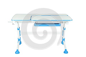 Blue school desk