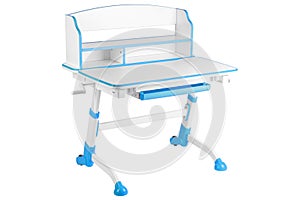 Blue school desk