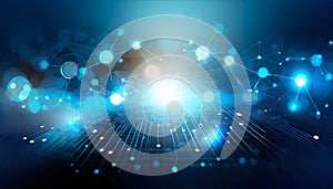 blue sci-fi fantasy technology background