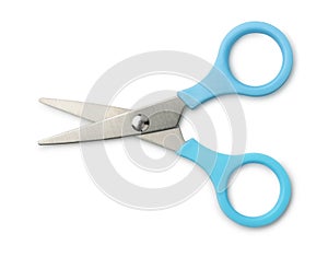 Blue scissors