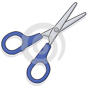 Blue scissors