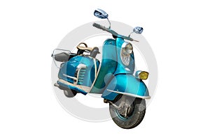 Blue scooter