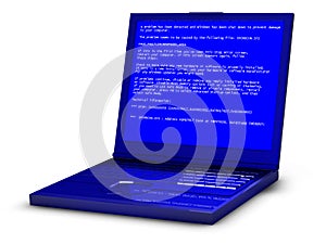 Blue screen of death