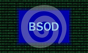 Blue screen of death.