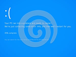 Blue Screen of Death.
