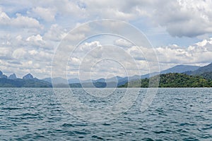 Mountian with water surface background texture