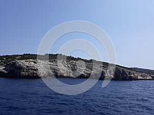 Blue sea near paxos island
