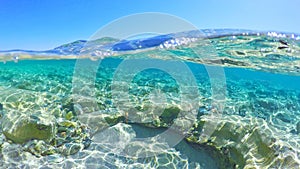 Blue sea in Sardinia