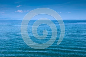 Blue sea and sky background