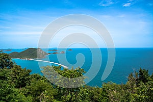 Blue sea and sky in Thailand