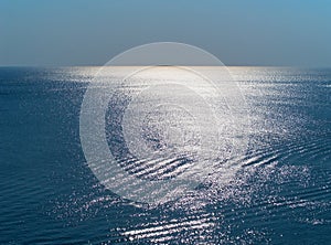 Blue sea surface