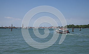 Blue sea - Venice, Italy/water bus.