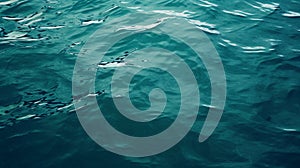 Blue sea water surface texture background. Close up of sea surface