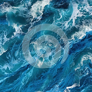 Blue sea wave background,  Abstract water texture