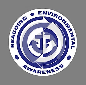 Blue Seagoing Environmental Sign photo