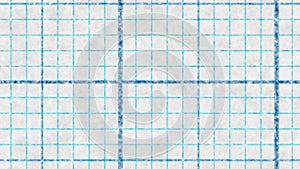 Blue Seamless Millimeter Paper Background Seamless Loop. Tiling Graph Grid Texture. Empty Lined Pattern