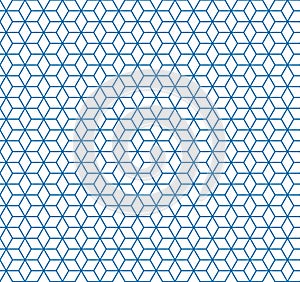 Seamless Pattern Background - Colored Vector Cubes On White Background