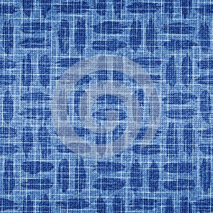 Blue seamless pattern. Denim texture. Indigo distress fabric background. Repeated modern woven. Abstract degrade patterns. Repeati photo