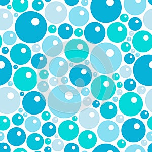Blue seamless pattern with drops. Seamless pattern drops on white background. Vector blue drops. Blue drops pattern for