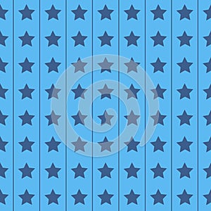 Blue seamless pattern with a star for decorating clothing and wrapping paper