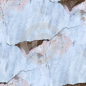 Blue seamless texture of old stone wall