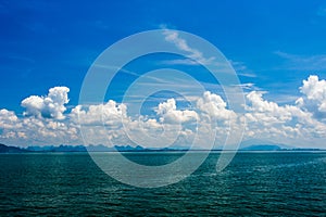 Blue Seawater with sea foam as background