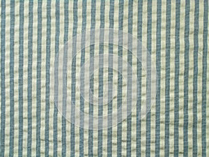 Blue seersucker fabric