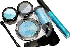 Blue set for make-up