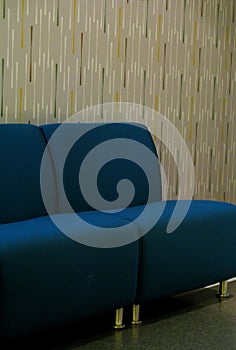 Blue settee photo