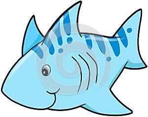 Blue shark Vector