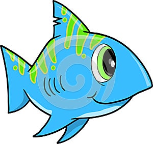 Blue shark Vector Illustration