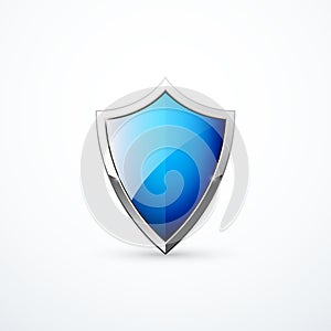 Vector blue shield icon