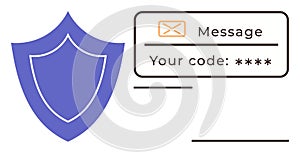 Two-Factor Authentication with Shield and Secure Code Message