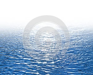 Blue Shimmering Seawater Background photo