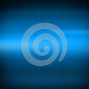 Blue shiny brushed metal. Square background texture