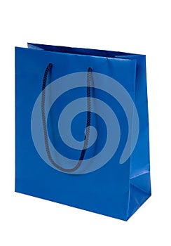 Blue shopping bag