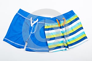 Blue shorts for swimming for men or children