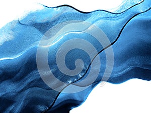 Blue silk photo