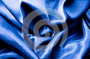 Blue Silk Fabric