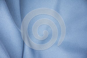 Blue silk fabric for background or texture.