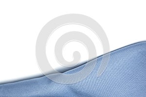 Blue silk fabric texture, Copy Space.