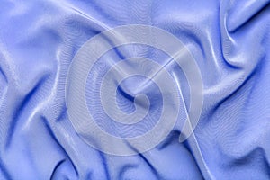 Blue silky elegant fabric