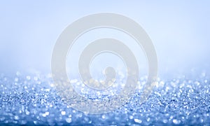 Blue, silver and black glitter vintage lights background defocused for festivals